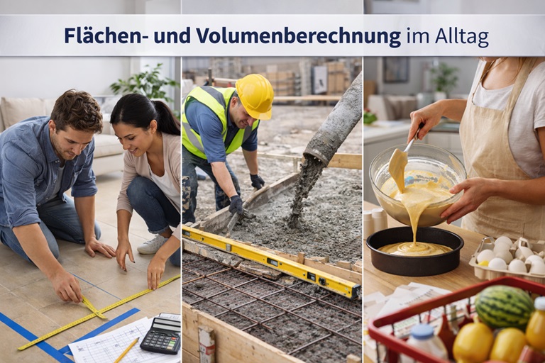 Flächen und Volumenberechnung